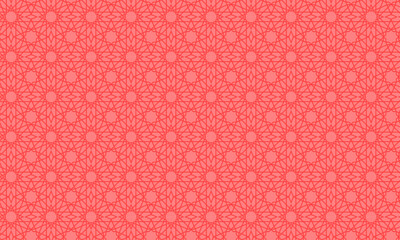 seamless pattern with hearts, Islamic Geometric seamless pattern with lace