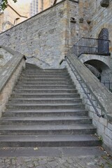 Fototapeta na wymiar Erfurt- Seitentreppe zum Dom