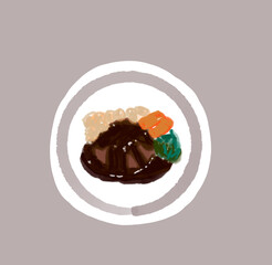 ステーキハンバーグ