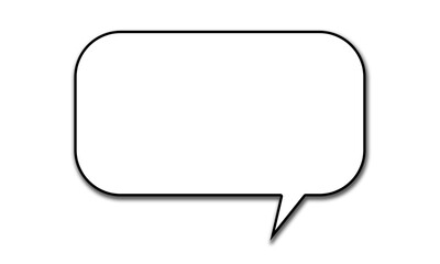 Fototapeta premium Bocadillo vacío de una charla o conversación. 