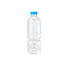 A water bottle isolated on white background. With Cliping Path. Water bottle Mockup.