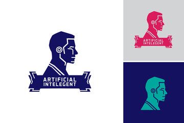 "Artificial Intelligent Technology Logo" is a title for a design asset that represents a logo for a company or product related to artificial intelligence technology.