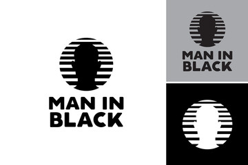 The "Man in Black Logo" is a versatile design asset featuring a silhouette of a man dressed in black. It is suitable for various projects including branding, apparel, and promotional materials.