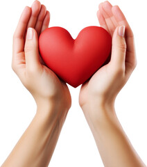 Hands and heart transparent background PNG clipart