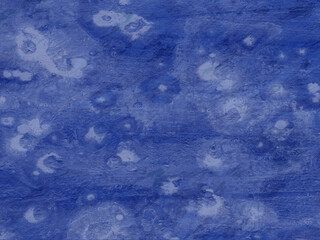 A marble-effect backdrop that is creative and artsy. watercolor abstract soft background. Wall painted blue, card made of stained paper. Modern pattern on canvas from paint stains.