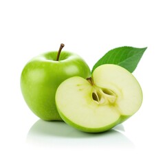 Green Apple with Slice