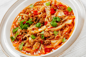 ground beef cabbage soup, hamburger cabbage soup