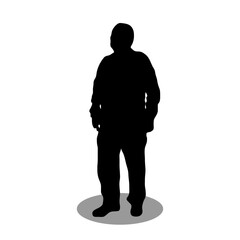 Old men silhouette 