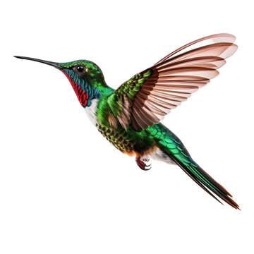 hummingbird face shot , isolated on transparent background cutout 
