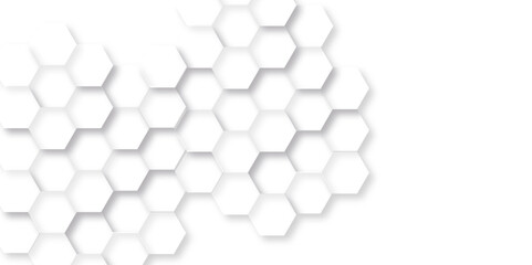 Abstract background with hexagon, modern abstract vector polygonal pattern. abstract honeycomb technology white background. Luxury white hexagon pattern. Hexagon paper texture and futuristic business.