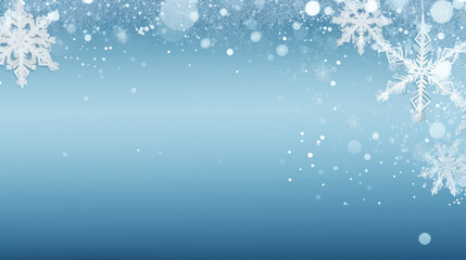 Snowflakes background, merry christmas happy new year card
