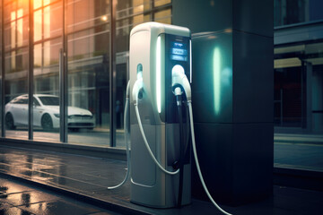 Charging stations for electric vehicles.Generative Ai