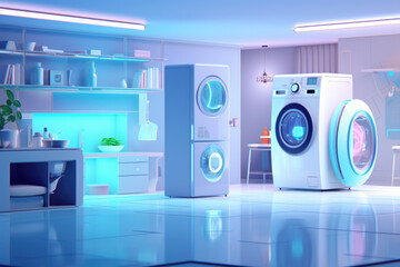 Internet of thing IOT concept modern smart house integration . Generative ai