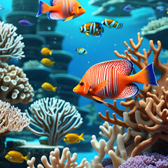 Fototapeta na wymiar coral reef, AI-Generatet