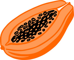 Papaya Fruit Graphic 