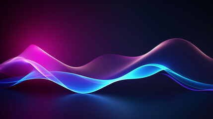 Shiny moving lines design element. Modern purple and blue.