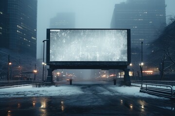 Fototapeta na wymiar Mockup Billboard for advertisement. Generative AI
