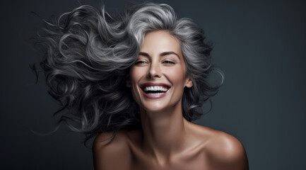 Attractive Woman in the Best Age as a Symbol of a New Time Wallpaper Background Magazine Cover Digital Art 