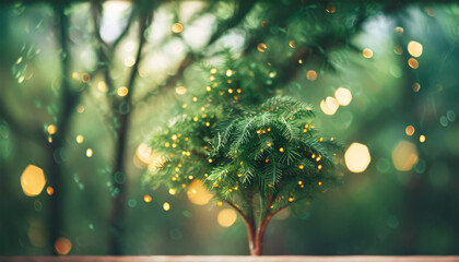 A Calming Green Tree Wall Background