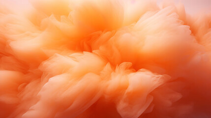 Orange cotton candy background. Candy floss texture. Generative AI - obrazy, fototapety, plakaty