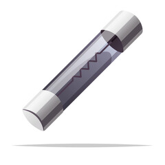 Electrical fuse vector isolated illustration