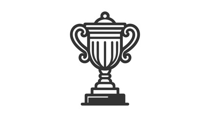 Fototapeta premium Trophy icon in trendy flat style. Vector illustration on white background