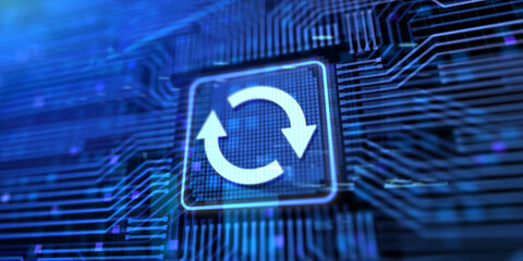 Update upgrade system application version sing on virtual screen.