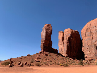 Fototapeta na wymiar Parc national de Monument Valley aux Etats-Unis