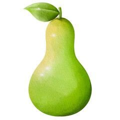 pear isolated on white background