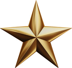 Gold star transparent background PNG clipart