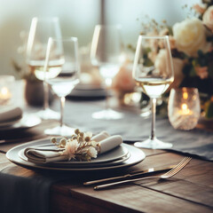 christmas table setting