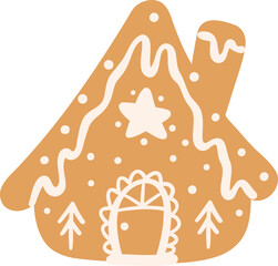 Christmas Gingerbread House Cookie