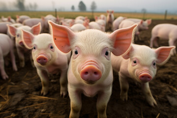 piglets on the farm