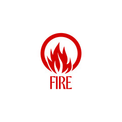 Fire flame logo icon isolated on transparent background