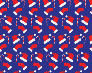 Christmas pattern vector background.