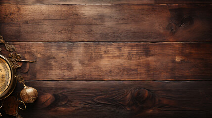 Antique wooden table desk background, wood texture.