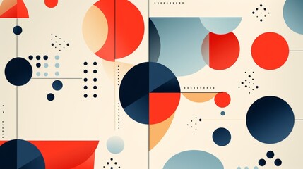 Abstract background in minimalist style. Creative, contemporary shapes.