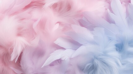 Fluff background with neutral soft colors and aesthetic structure. Minimalism style with texture and blush pink or blue blend. Neutral and pastel colors for simple wallpaper with fragile elements.