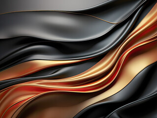 Abstract black gold gradient, luxury background.