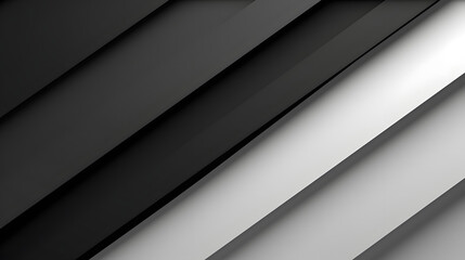 Black white dark gray abstract modern background. Geometric shape. Diagonal line stripe angle. Generative AI.