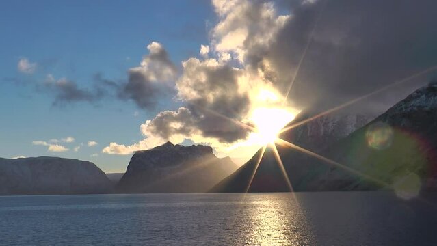 Arctic landscape. Icebergs and global warming. Arctic glacier. Polar Region Antarctica, Climate Change. Ice rapidly melting. Human activities impact on environment, global climate crisis.
