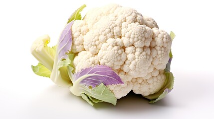 Fresh vegetable, cauliflower isolated on white background