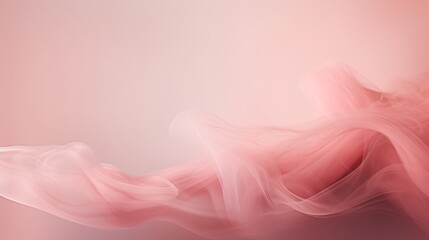 Colorful smoke for an aesthetic minimalism background. Pastel colored fumes blend seamlessly, creating feminine fragile effect. Pink and blush pink gradients as visually appealing backdrop. - obrazy, fototapety, plakaty