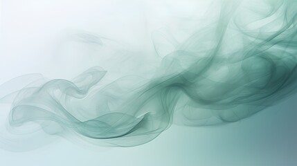 Colorful smoke for an aesthetic minimalism background. Pastel green colored fumes blend seamlessly, creating feminine fragile effect. Color gradients as visually appealing backdrop.
