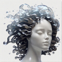 The head has genius waves.