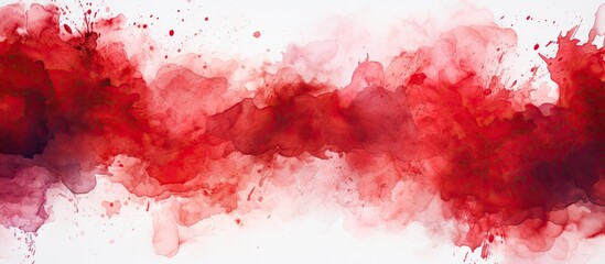 watercolor background in red