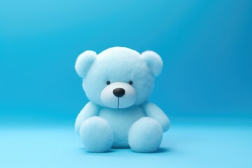 Blue Monday Banner with a Cute Teddy Bear