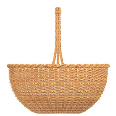 Obraz premium 3D rendering illustration of a woven basket