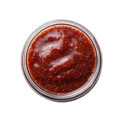 Chia jam isolated on transparent background