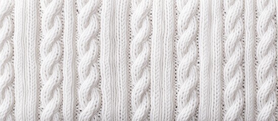 Texture background of white yarn